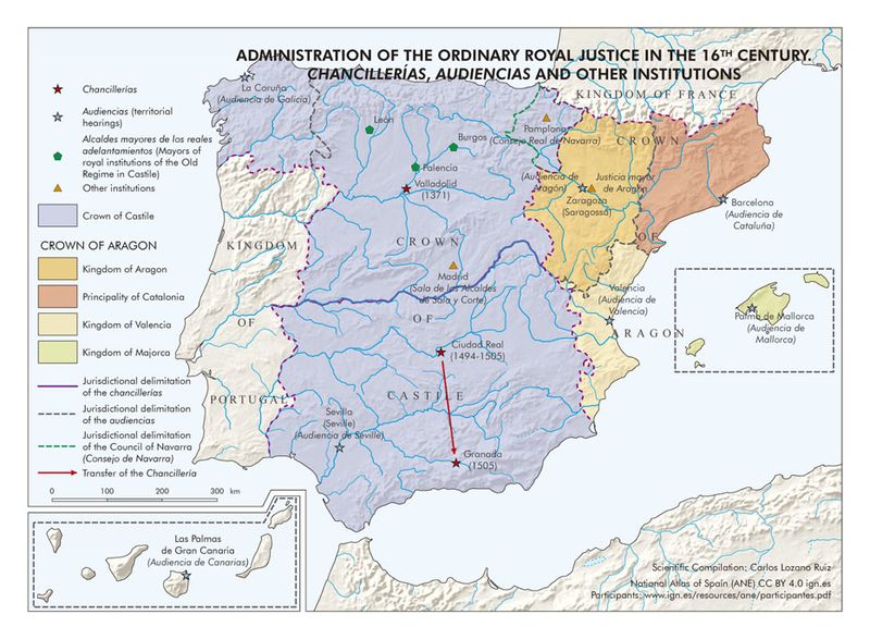 File:Spain Administration-of-the-ordinary-Royal-Justice-in-the-16th-century.-Chancelleries--hearings-and-other-institutions 1371-1699 map 15227 eng.jpg